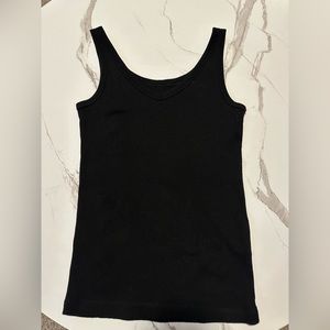 Black cotton tank top